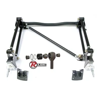 Bolt-On 4-Link W/ Single Adjustable Bars For 1955-1957 Bel Air W/ 2 Piece Frame R-Joints Bars Diagonal Link Bolt-On Cross Member And Weld-On Axle