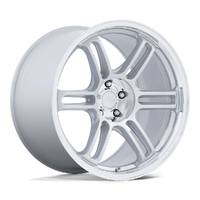 Rps RC209 18x8.5 5x114.3 +35mm Matte Silver Diamond Cut Lip