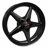 92 Drag Star Bracket Racer 17x7 5x4.50BC 4.25BS Gloss Black Wheel