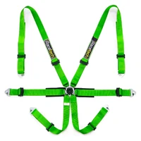 Pro International 6-Point Lightweight Harness - FIA Approved - Black - 2030
