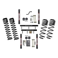 4 Inch Component Box With Dual Rate Long Travel Coil Springs with Lower Links 03-06 Jeep Wrangler TJ