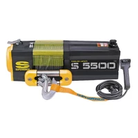 5500 LBS 12V DC 7/32in x 60ft Steel Rope S5500 Winch