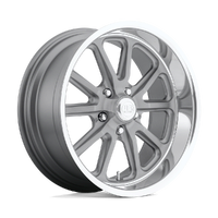 Rambler U111 15x7 5x120.65 +1mm Textured Gray Diamond Cut Lip