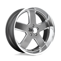Hustler U118 20x8 5x120.65 +1mm Matte Gunmetal