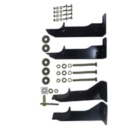 2007-2018 Toyota Tundra D-Cab/Crew Max Running Board Mount Kit - Black