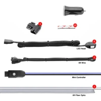Fiber Optic Roll 6pc LED Head XKchrome Controlled Fiber Optic LED Accent Light Kit 2pc 6ft