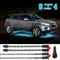 Strip Single Color Underglow LED Accent Light Car/Truck Kit Light Blue - 8x24In + 4x 8In